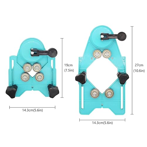 Miniatura 3 de Juego de 11 sierras de agujero para azulejos, sierra de taladro de diamante con guía de sierra de agujero, adecuado para cerámica, vidrio, azulejos,