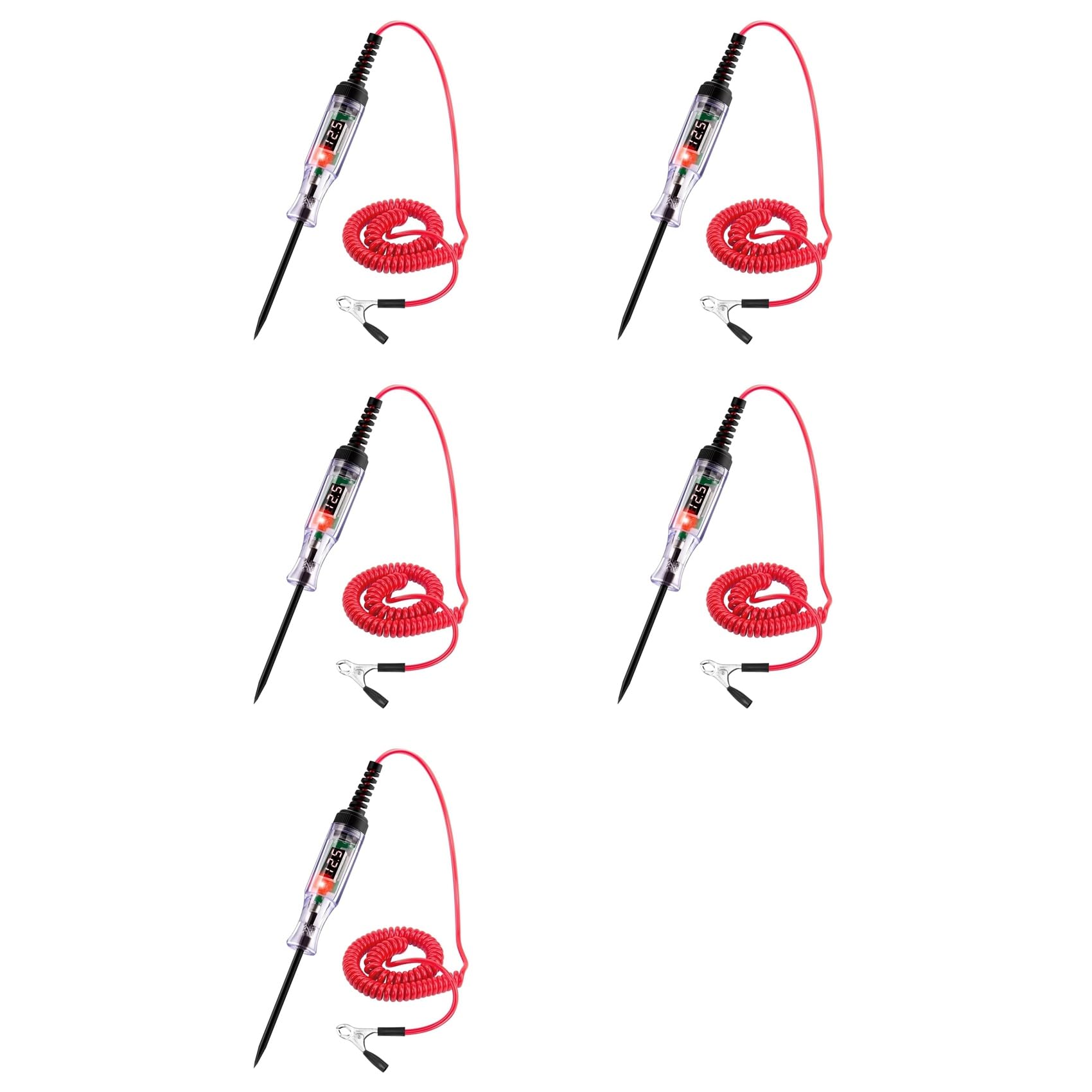 Jnchdghwa Photo Color 5X Test Light Automotive 5-90V Digital Led Circuit Tester With Voltage Display, Auto Bidirectional Voltage Tester