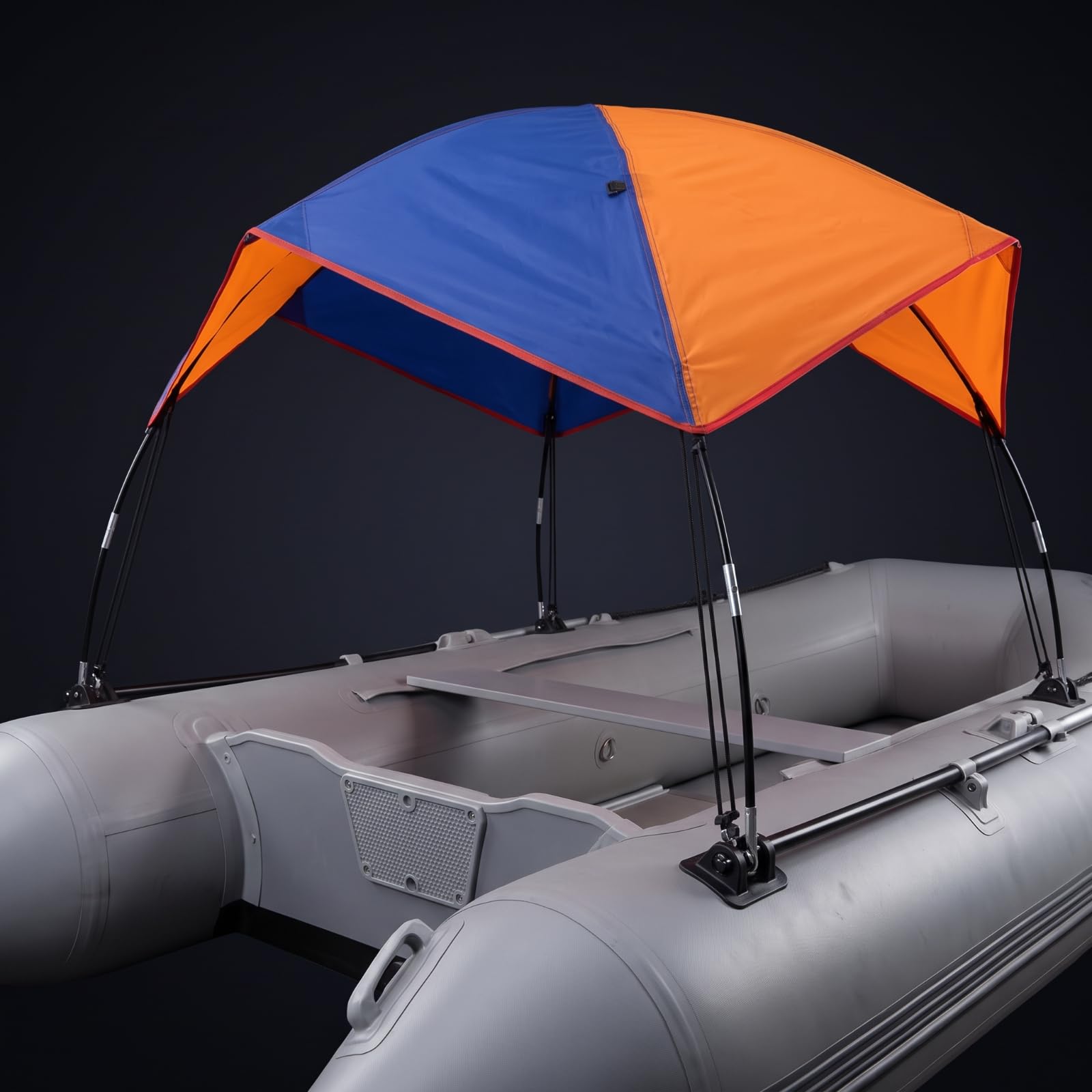Tettuccio per Barca con Ganci Pieghevole, Size to 2 | Bimini Top, per Lago, Diportisti, Pescatori