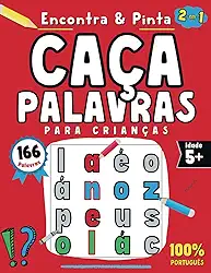 Caça-Palavras para Crianças: Portuguese Coloring & Word Search Book for Kids | Livro de Colorir com Caça-Palavras Infantil. Diversão Criativa 2-em-1, ... As Letras Gigantes! (Portuguese Edition)