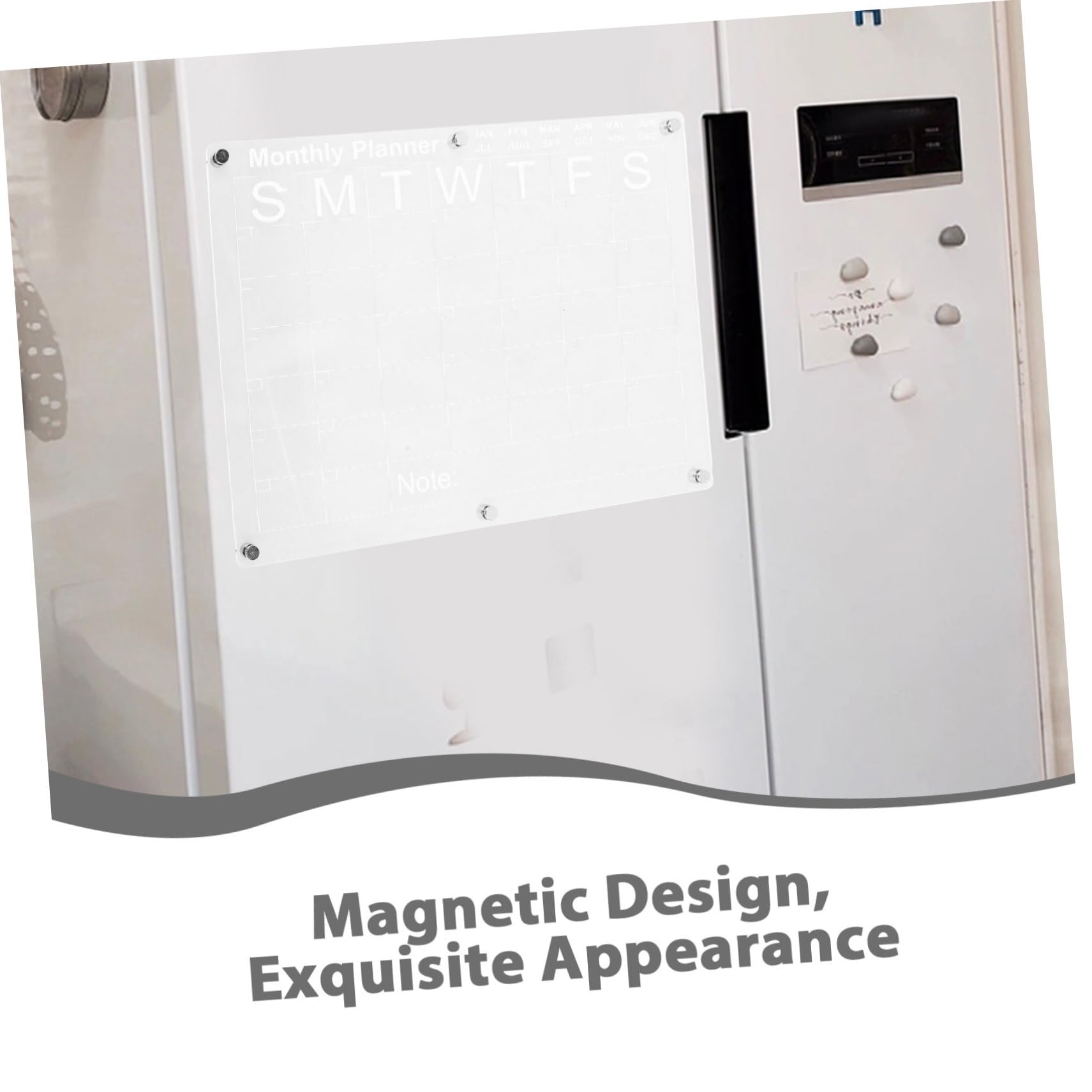 MAGICLULU Calendario Magnético Para Refrigerador Pizarra Acrílica De Borrado En Seco Planificador Mensual Y Semanal
