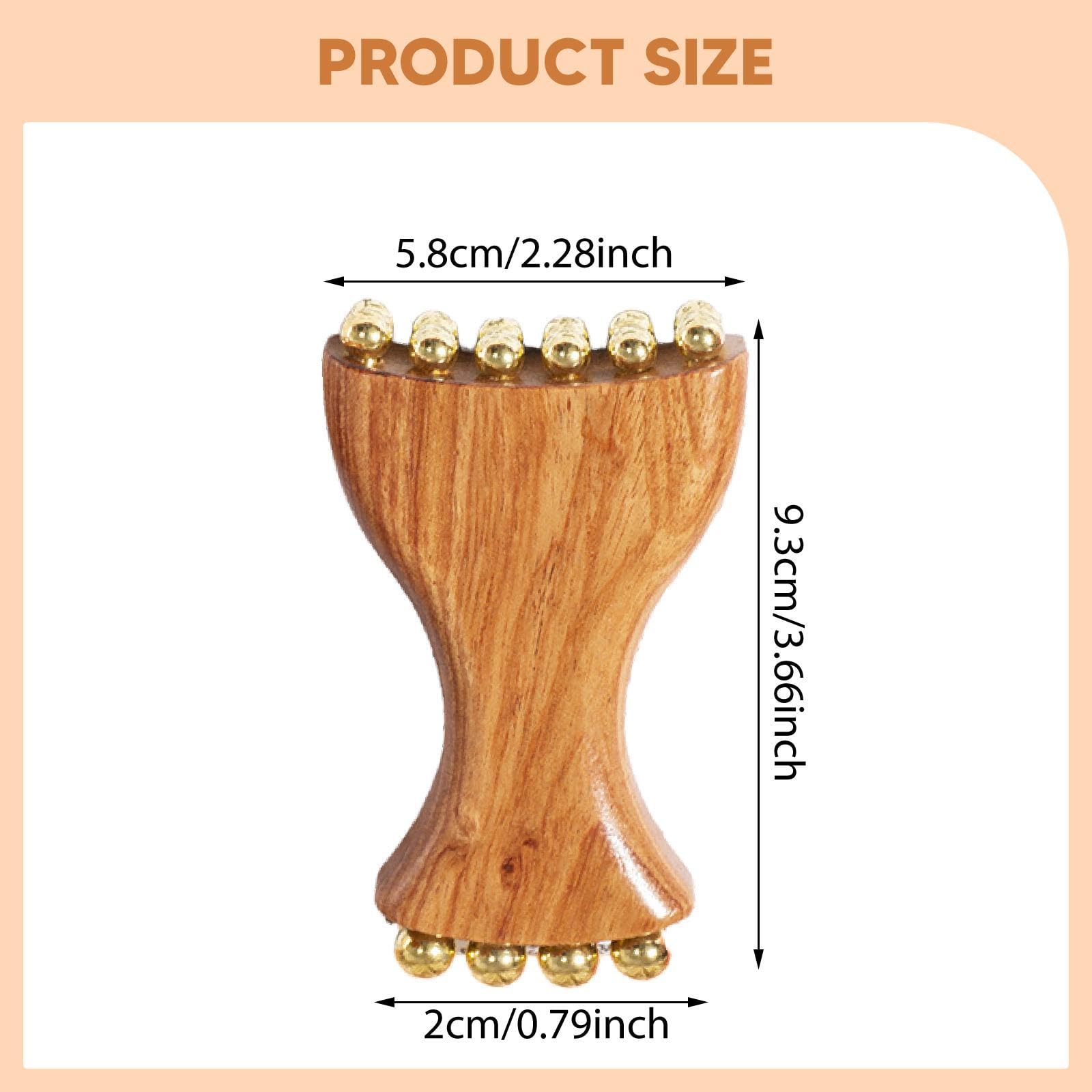Herramienta Gua Sha Peine de Masaje Tabla para Esculpir Y Suave con Diseño Ligero Y Portátil Adecuado Como Regalo Único para Amigos Y, Color Madera