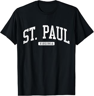 St. Paul Virginia VA JS03 College University Style T-Shirt