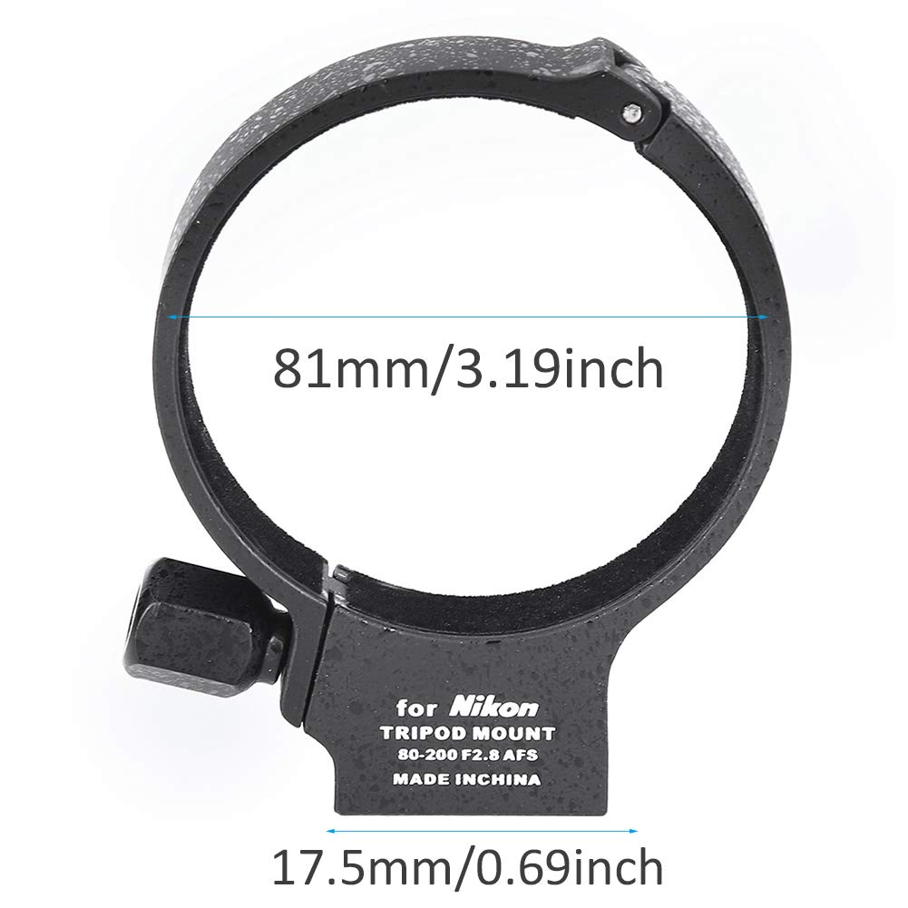 Yctze Anillo de Montaje de Lente, Repuesto de Metal para Lentes para 80‑200mm f2.8D ED/SP 70‑300mm f/4‑5.6 VC USD