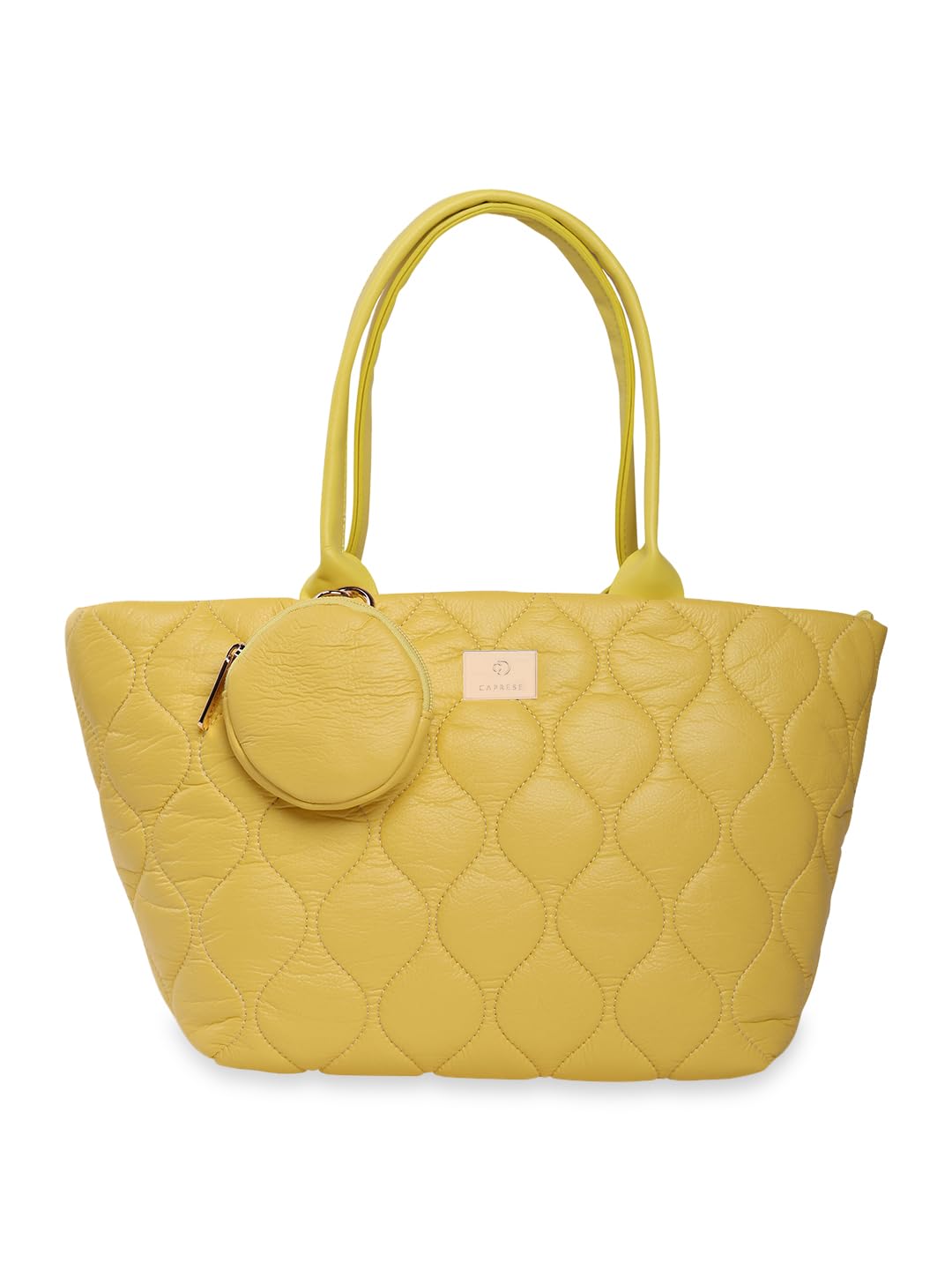 Caprese BRIAR ABSTRACT YELLOW FAUX LEATHER MEDIUM TOTE HANDBAG (B0CYQF3G4B) Amazon Price History, Amazon Price Tracker