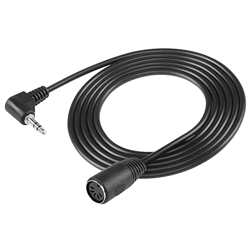 Miniatura 9 de SinLoon Cable DIN hembra de 5 pines, DIN de 5 pines a 90 grados 0.138 in (18 pulgadas), cable de audio estéreo TRS macho para sistema B & O de