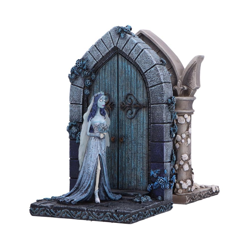 Nemesis Now Sujetalibros Emily y Victoria de la Novia cadávera, coleccionables de la película gótica, Licencia Oficial Tim Burton Merchandise