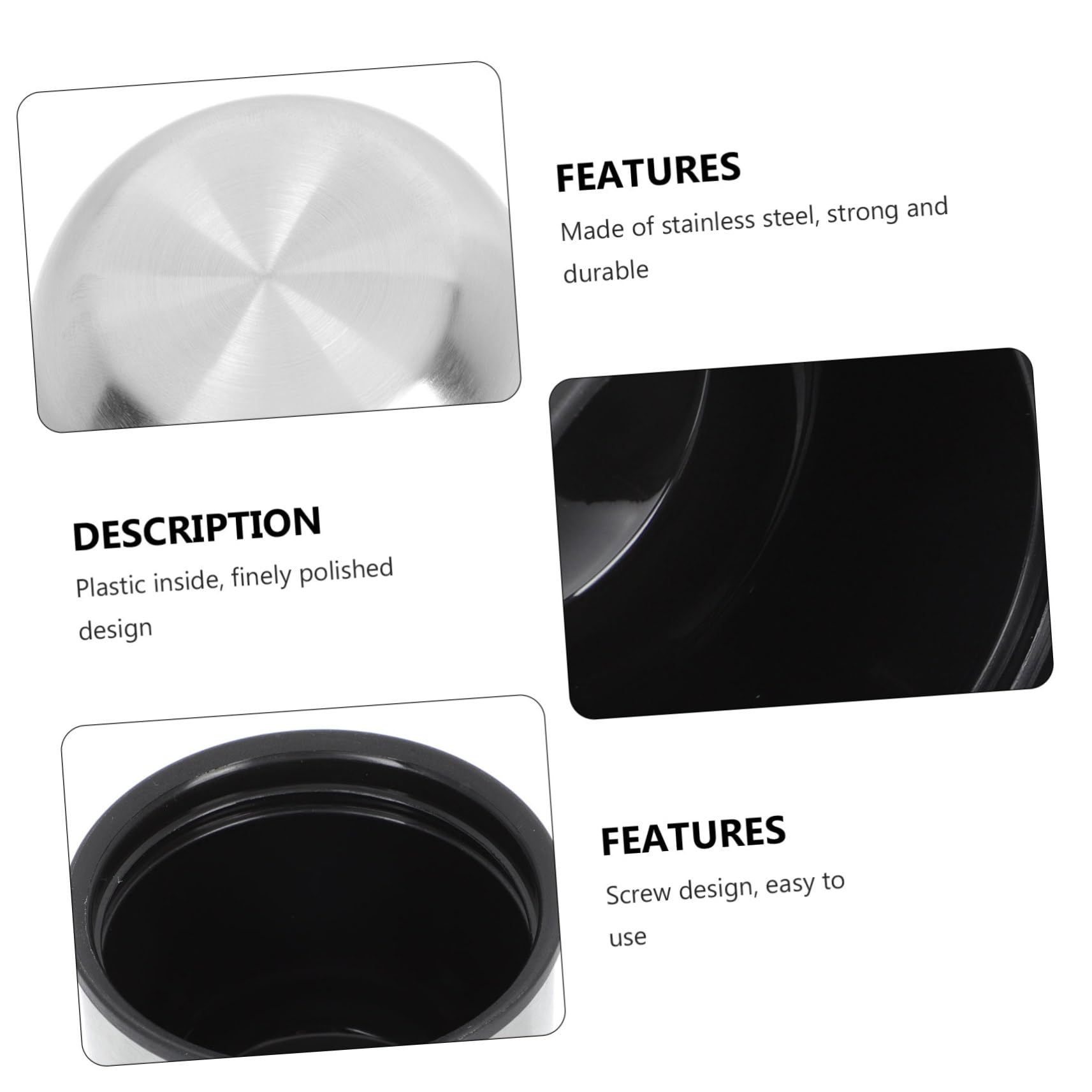 SOLUSTRE Sturdy Cup Outer Cover Metal Lids for Water Bottles Hot Drink Protection