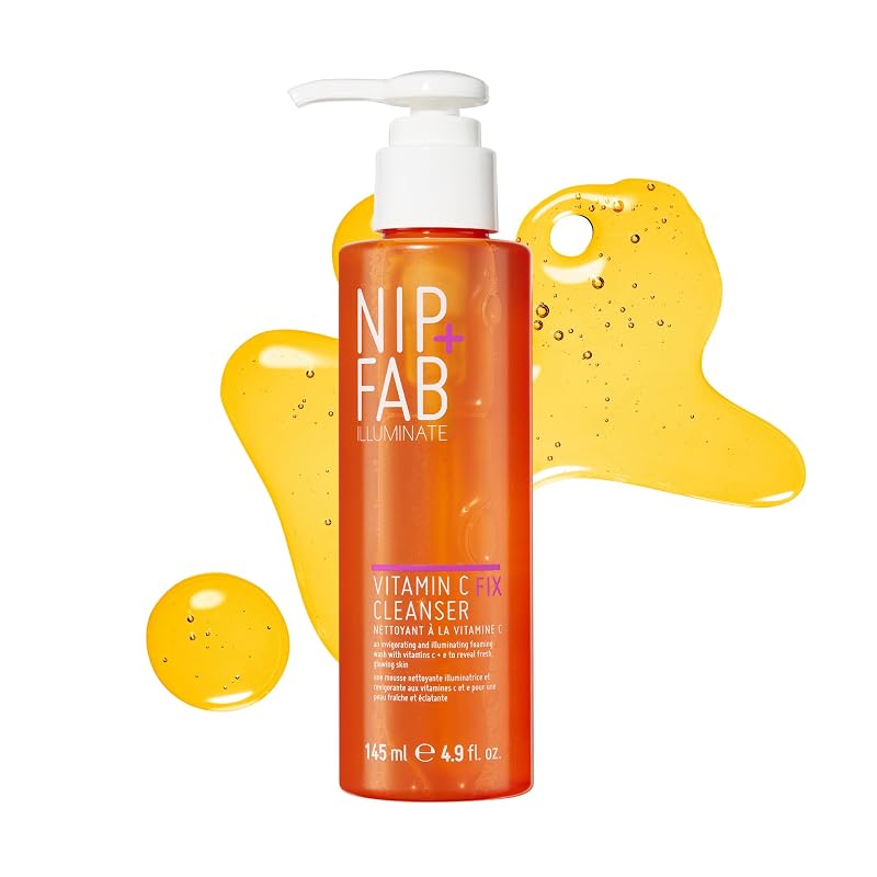 Gel de limpeza facial Vitamin C Fix Nip+Fab, 145 mL