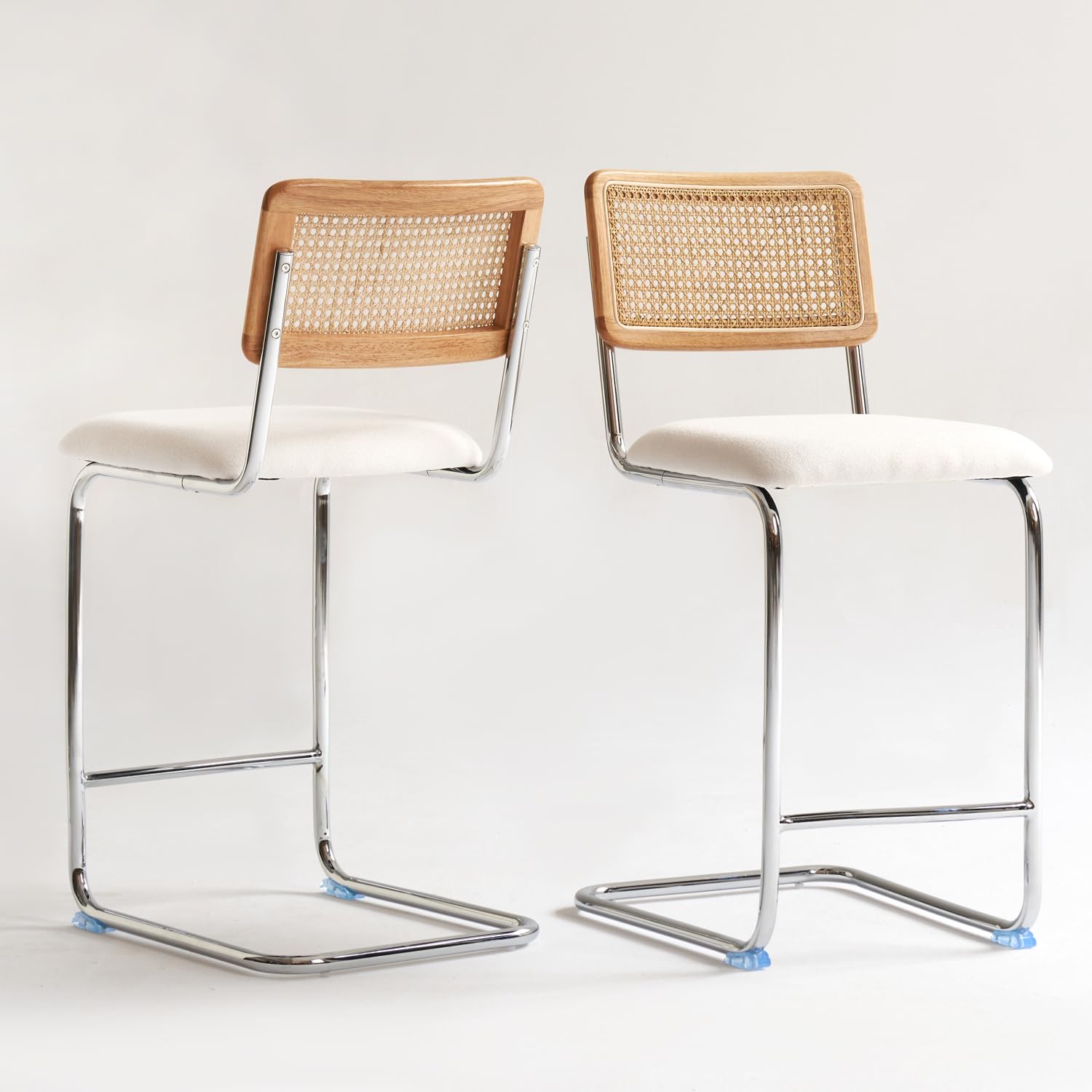 GrandNoor Natural Rattan Stools