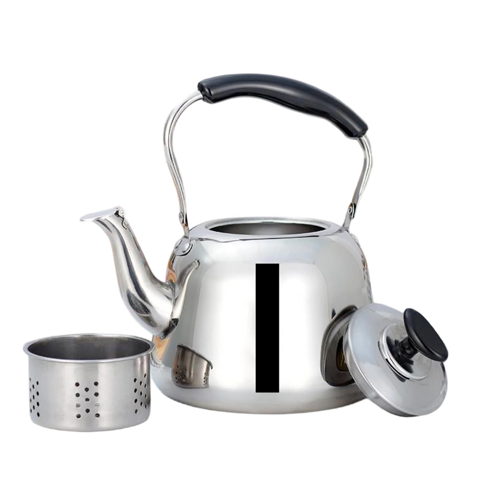 Nucelit Multiple Stove Compatible Whistling Kettle Feature Loud Boil Alarm Practical 201 Nonrust Steel 3 Liter Size Boil Kettle