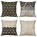 Pack of 4 MUILEE Decorative Three-Dimensional Small Diamond Throw Pillow Unique Design Covers Cushion Case Outdoor Shell Pillow Case for Car Sofa Bed Couch