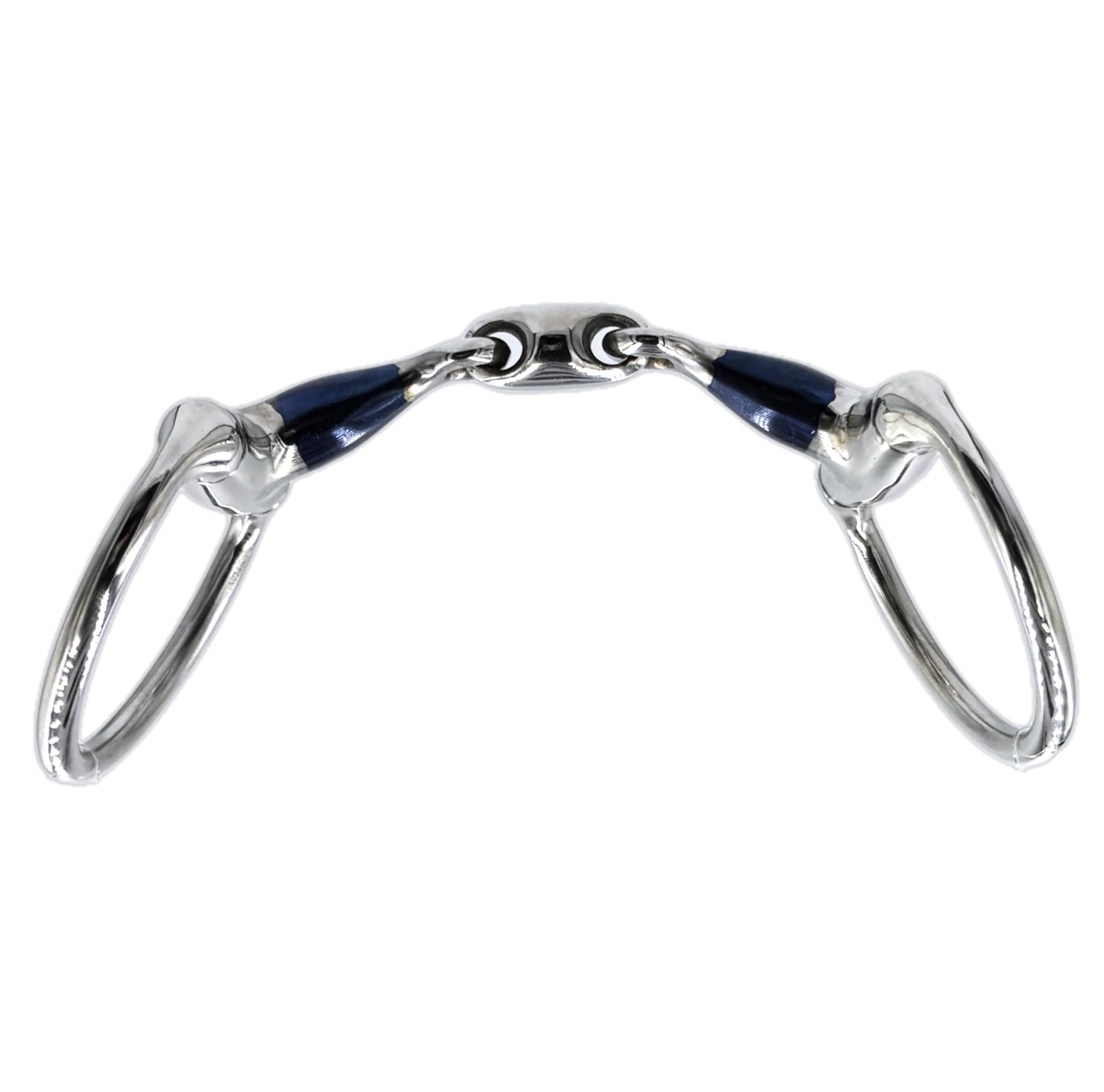 ES0283 Sweet Iron - Morso a testa di oliva, doppio rotto in acciaio inox, diametro anello 70 mm, spessore dentatura 14 mm (9,5 cm)
