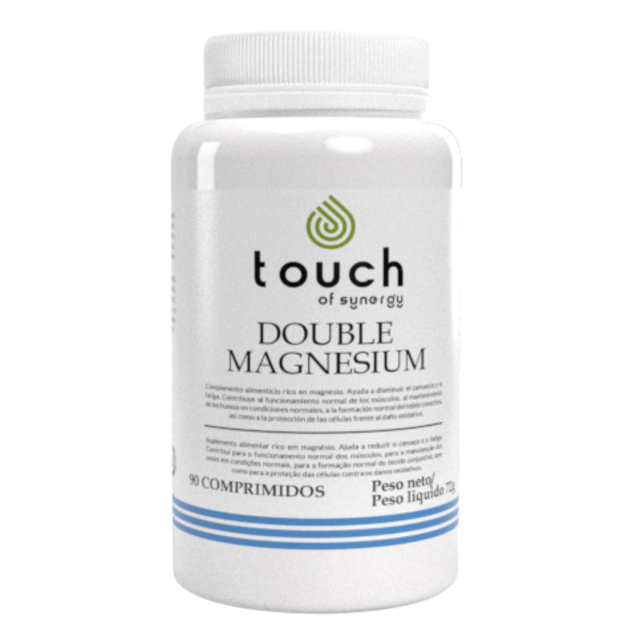 DOUBLE MAGNESIUM 1000mg – Bisglicinato, Hidróxido y Citrato de Magnesio + Zinc – Suplemento para Energía, Músculos, Huesos y Sistema Nervioso – 90 comprimidos