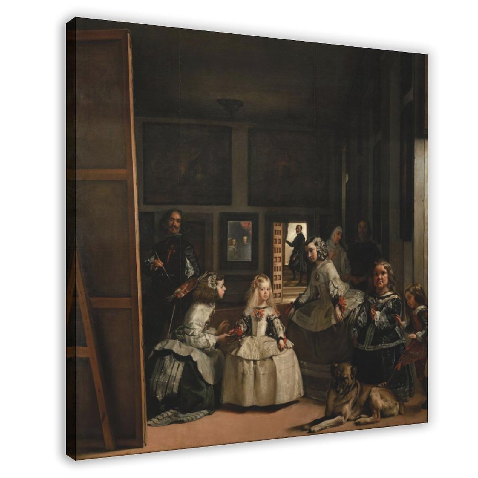 WCYB Diego Velazquez - Las Meninas (The Maids of Honor) Posters Prints Canvas Deco Paintings Wall Art Frame 28" L X 28" W