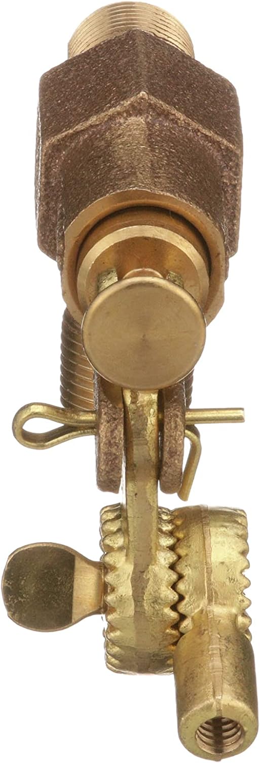 Watts ST375 Series 3/8" Bronze Standard Duty Float Valve, Male NPT Inlet & Outlet, Machined Flange, Serrated Arms, Replaceable Seals, Pivot Arm & Plunger Assembly, Max Working Temperature 180° F