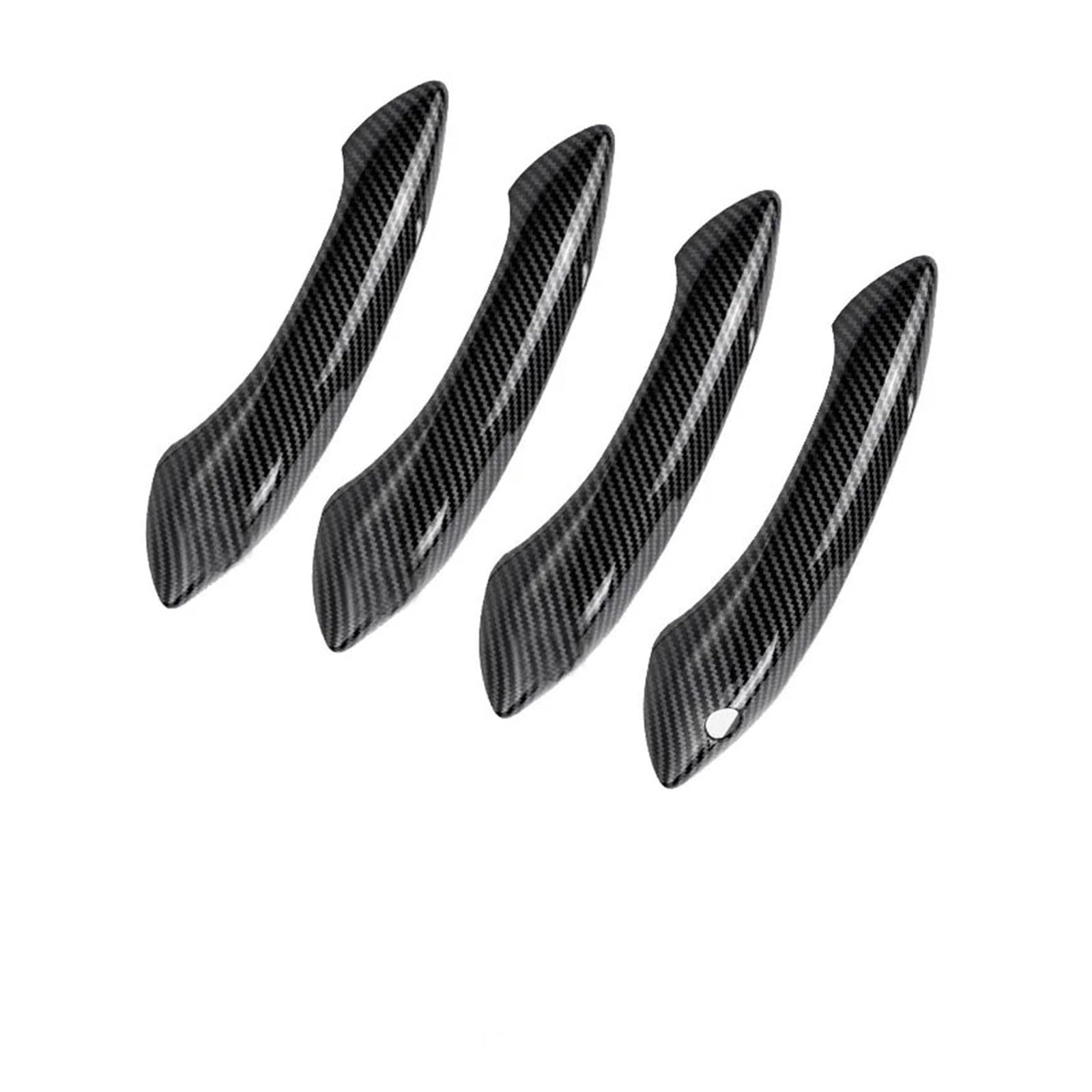 BYSKJZ Car Exterior Door Handle for BMW for F07 for F10 for F11 for F06 for F12 for F13 for F01 for F02 Car Carbon Fiber Exterior Door Handle Protector Cover Trim
