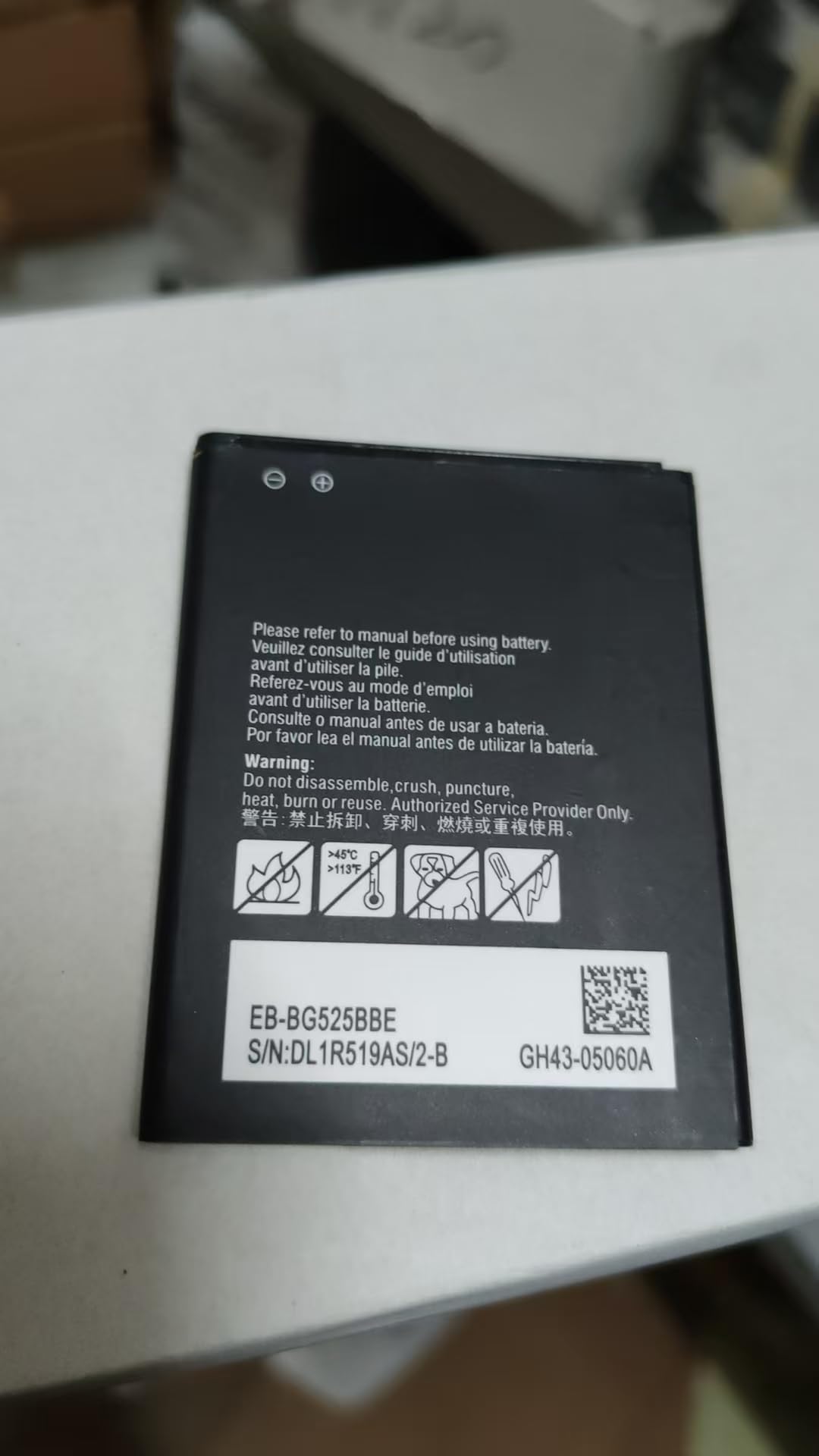 Batterie EB-BG525BBE 3000 MAh Pour Samsung Xcover 5 G525F G525S - Rechargeable, 0 Cycle - Avec Outils