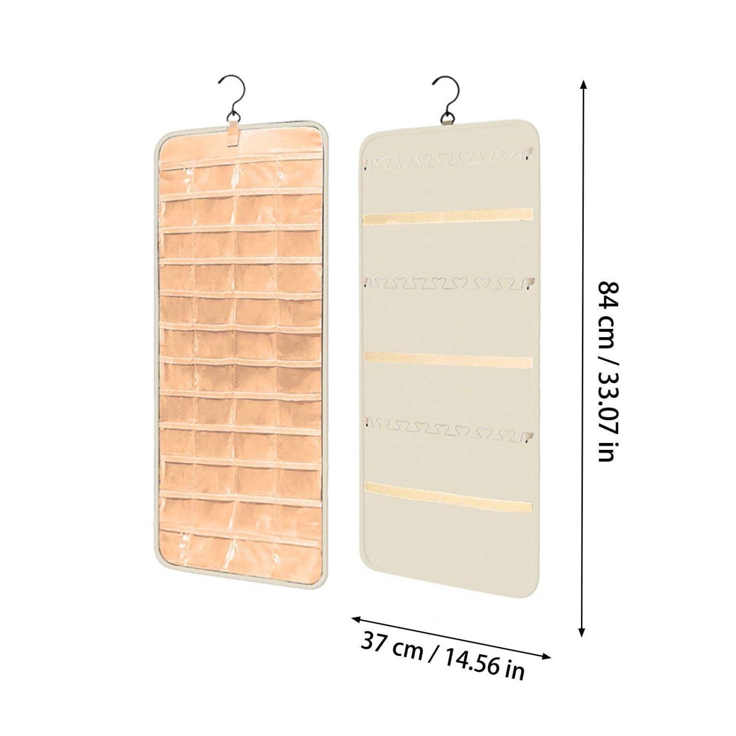 Organizador de joyas para armario, expositor para guardar joyas, colgador para pendientes, colgador de pared para collares de mujer, organizador colgante para joyas, soporte para collar de armario