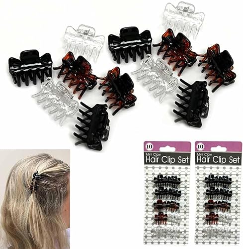 Miniatura 5 de 20 pinzas para el pelo mini pinzas para niños y adultos, pinzas multifunción de agarre fuerte