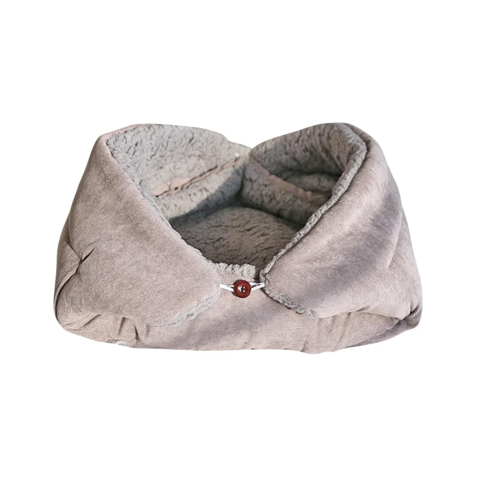 Lit chaud pour chat et tapis pliable light grey 80x60cm pour animal