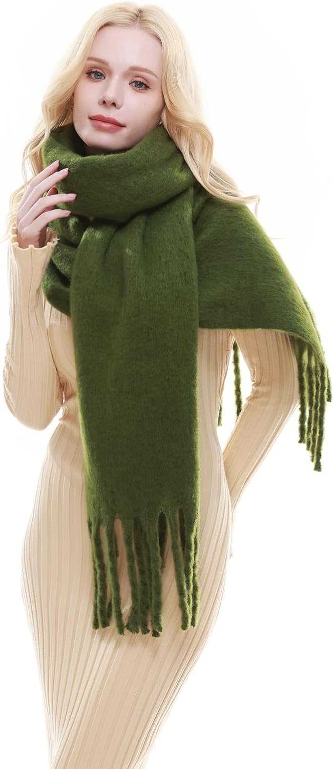 RIIQIICHY Chunky Scarf for Women Winter Warm Thick Scarves Oversized Blanket Scarf - Image 5