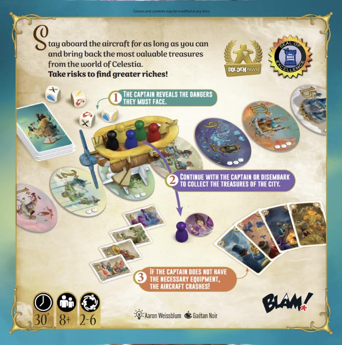 Blam Celestia Juego de Mesa para 1-6 jugadores miniatura 3