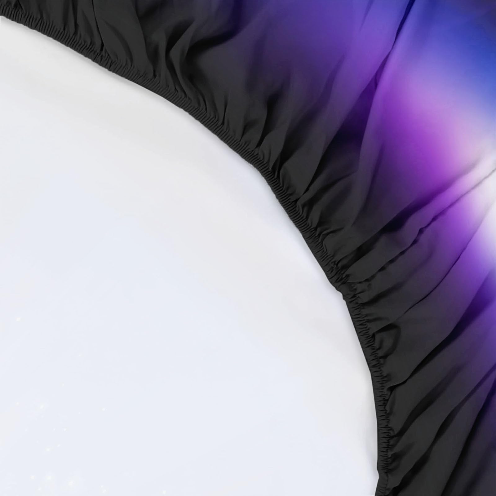 Sábana Bajera Impresas de Microfibra Suave Bola De Discoteca Minimalista con Luz Suave Cómoda Transpirable Tela, Elástico en el Borde Bolsillo Profundo 30cm, 180 x 200 cm, Negro