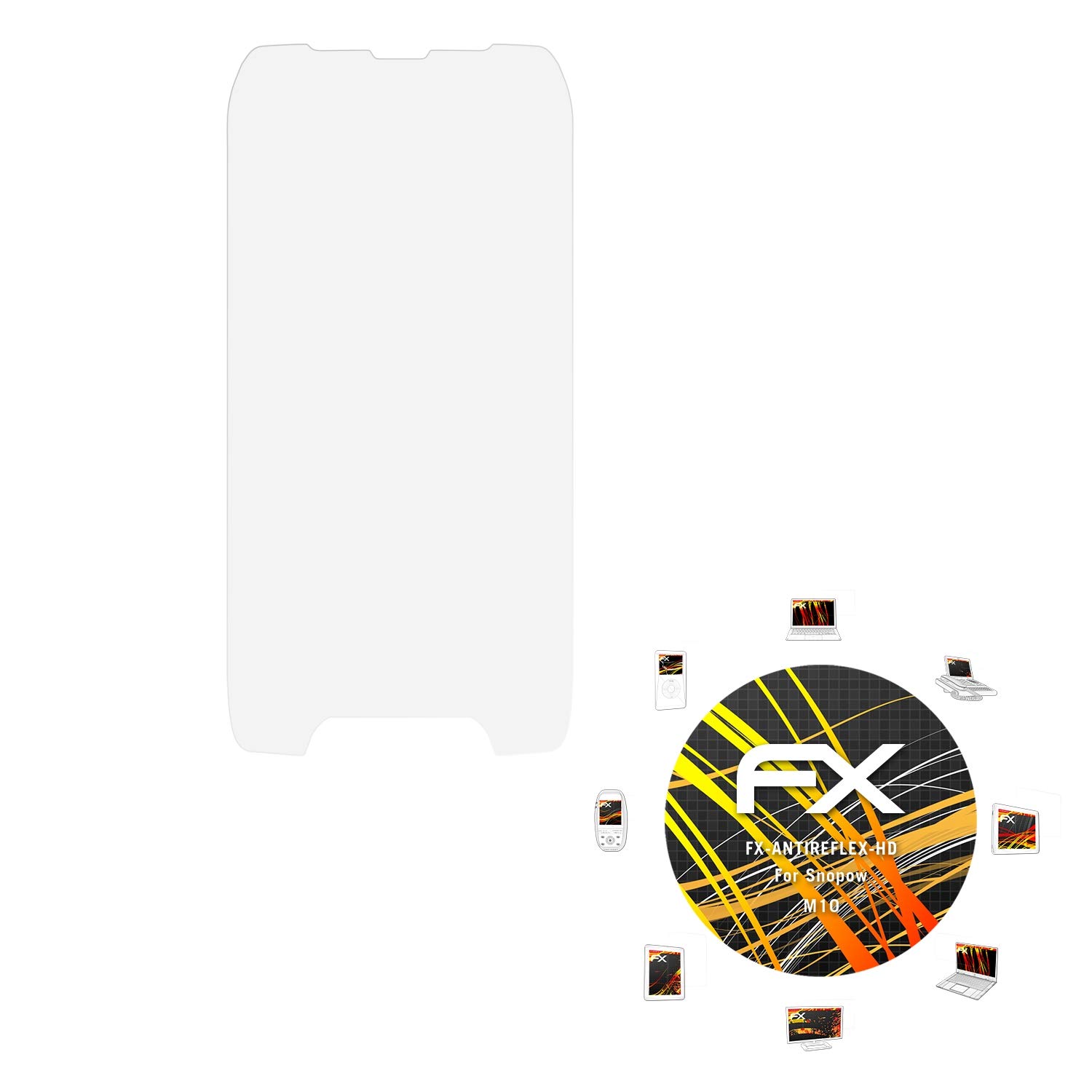 atFoliXScreen Protector compatible with Snopow M10 Screen Protection Film, anti-reflective and shock-absorbing FX Protector Film (3X)