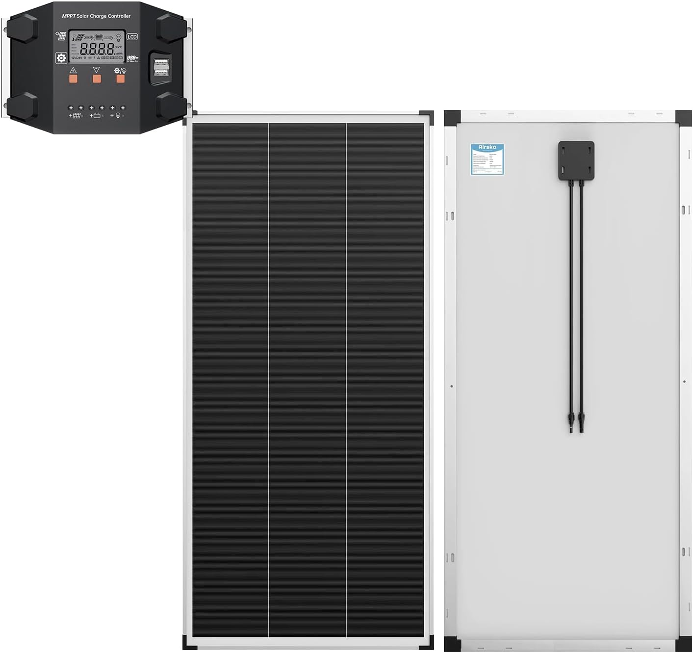 Alrska 200 watt Solar Panel,High Efficiency Black PV