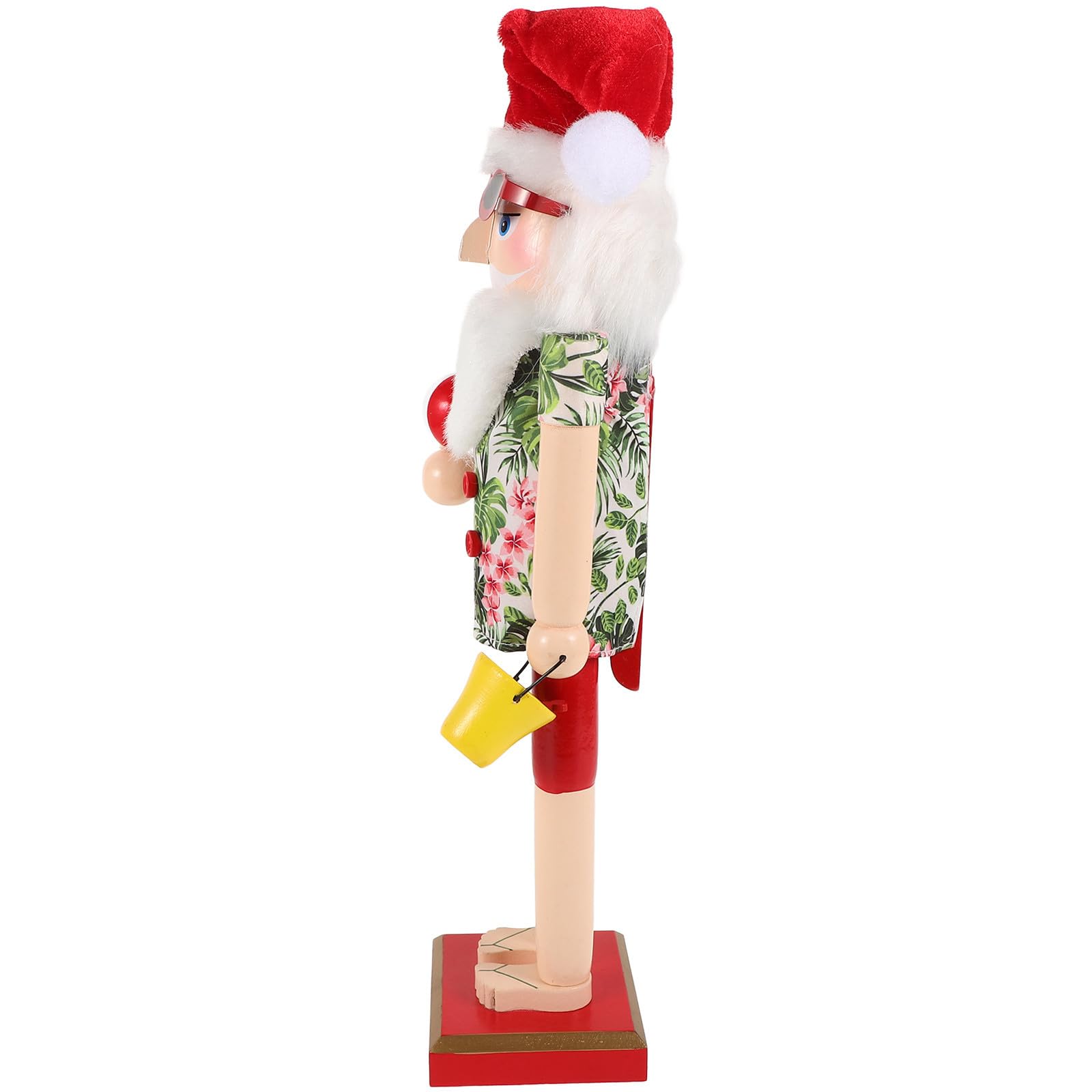 FRCOLOR 3 Piezas Figura de Cascanueces Hawaiano de Madera, Tallada y
