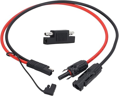 Miniatura 5 de Panel solar a Sae Cable adaptador Cov Fotovoltaico Fotovoltaico Conector Sae Cable adaptador de energía solar con cable de conexión Cable de 10Awg