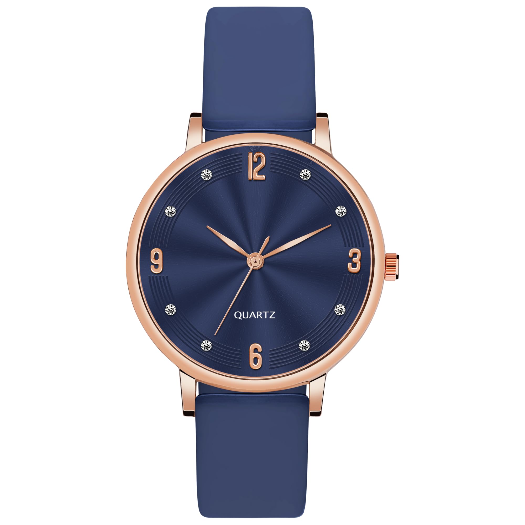 PAPIO® Blue Color Silicone Strap Elegant Women's Analog Wrist Watch for Ladies and Girls | Stylish & Trendy | Premium Strap | Perfect for Casual, Party & Formal Wear (OP_140)