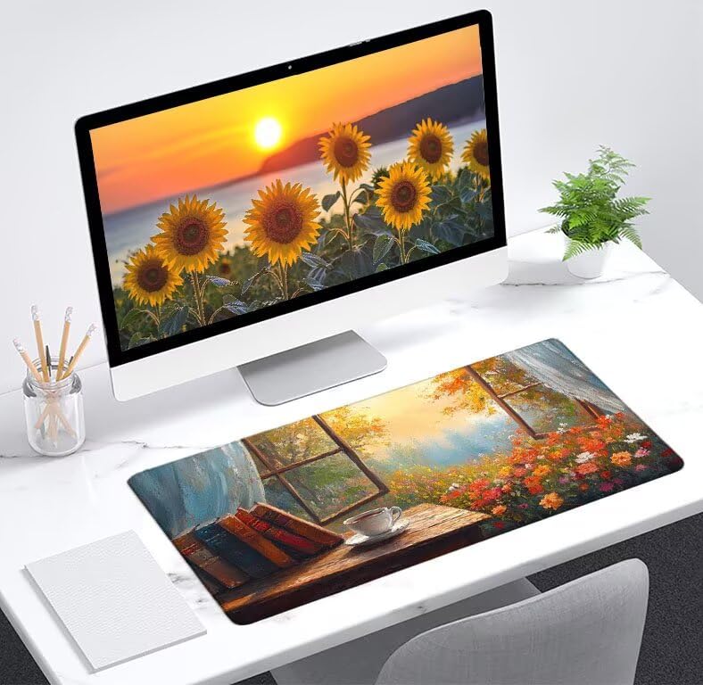 Tapis de bureau de qualité supérieure avec bords cousus durables