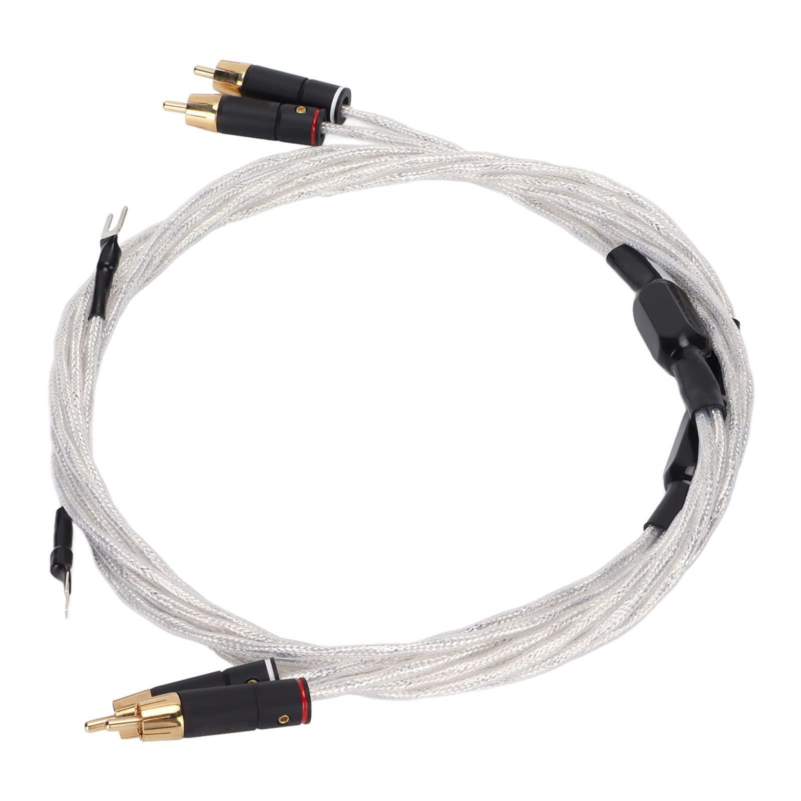 TOPINCN Audiophiles Cavo Trasmissione del Segnale Placcato Oro Premium Cavo da a per Appassionati di Domestico Bianco XS-0608 (1M)