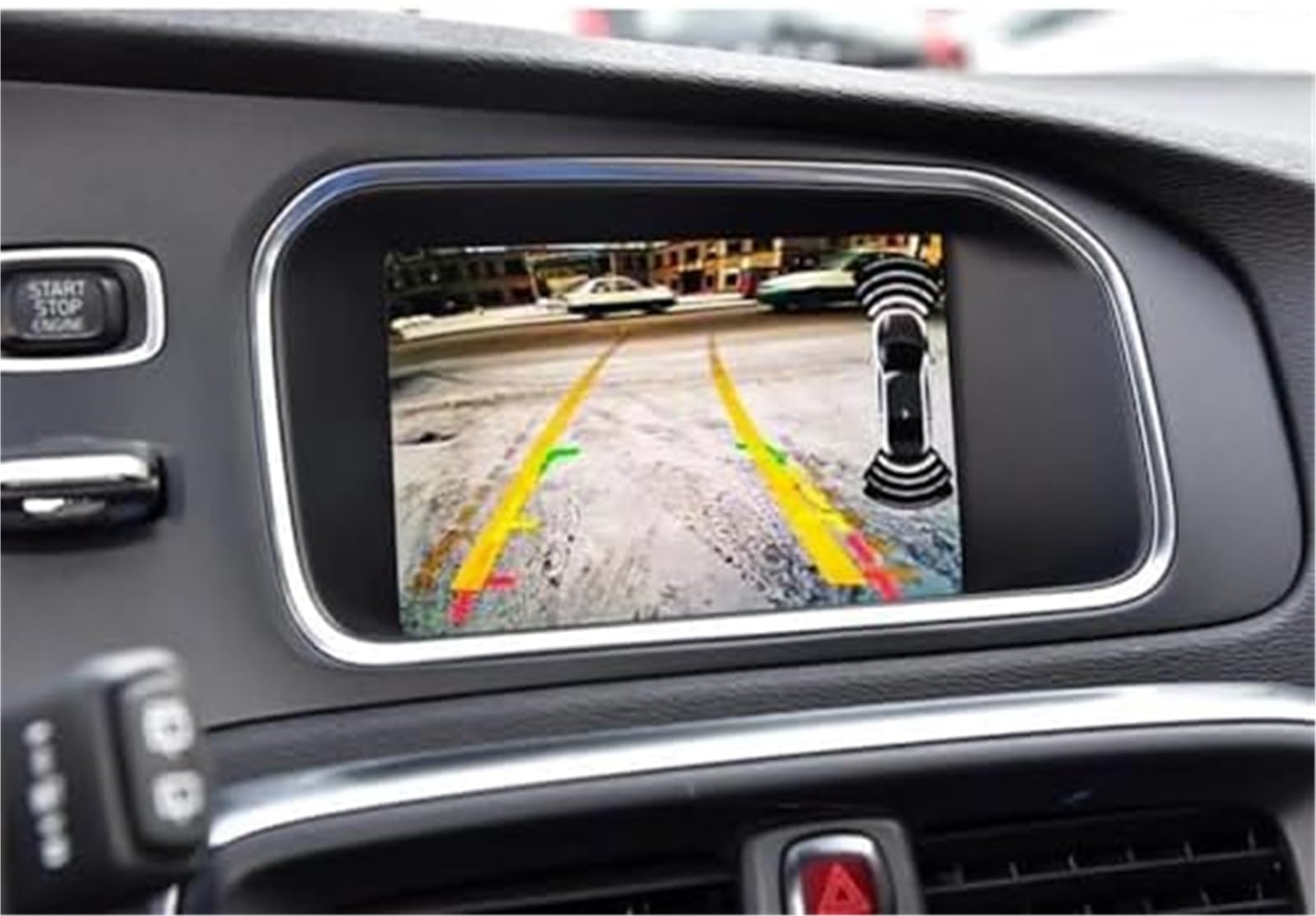 Kamera cofania w samochodzie Kamera cofania, dla Volvo V40 V60 V90 Xc90 S60 S80 S90 2015-2017 2018 tylna kopia zapasowa przedni tylny Adapter interfejsu