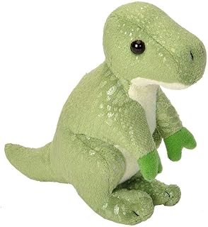 Wild Republic Pocketkins T-REX Stuffed Animal, Five Inches, Gift for Kids, Plush Toy, Fill is Spun Recycled Water Bottle