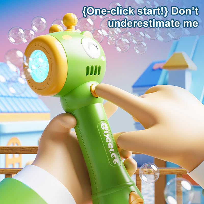 Image of Storio Bubble Wand Machine for Kids 3+ Years - Unicorn | Automatic Bubble Maker Toy with LED Lights & 12 Bubble Holes | Outdoor Bubble Toy for Boys Girls | Birthday Return Gifts Party Favors for Kids