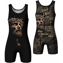 Christian Wrestling Singlet for Men Faith-Inspired Compression Singlet for Wrestling, Grappling & Competition