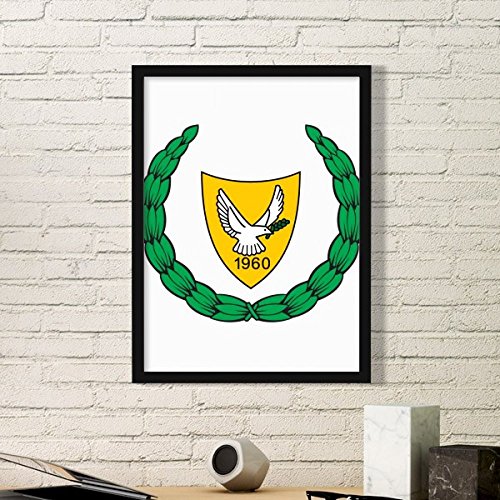 Symbole pays simple picture frame chypre pour relooker vos murs - 2
