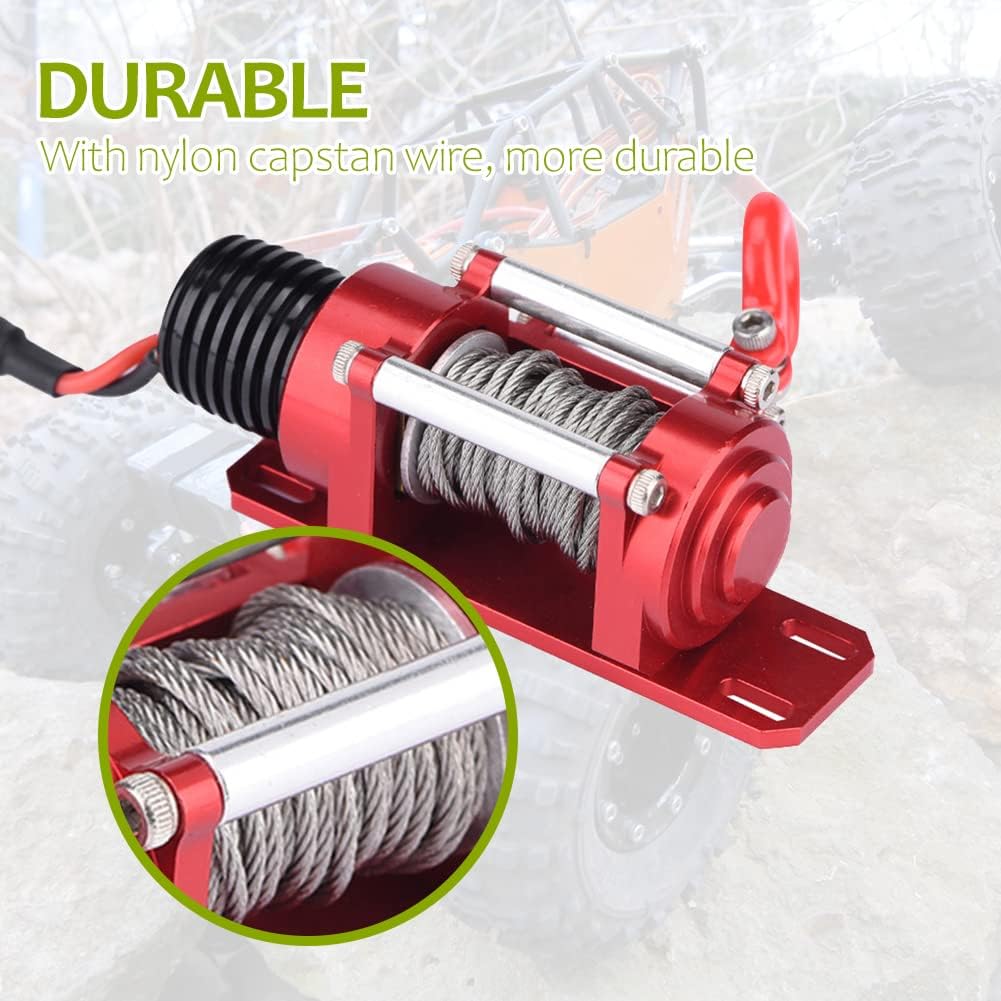 Tbest RC Car Crawler with Winch Controller - 1/10 Scale RC Model Vehicle Accessory