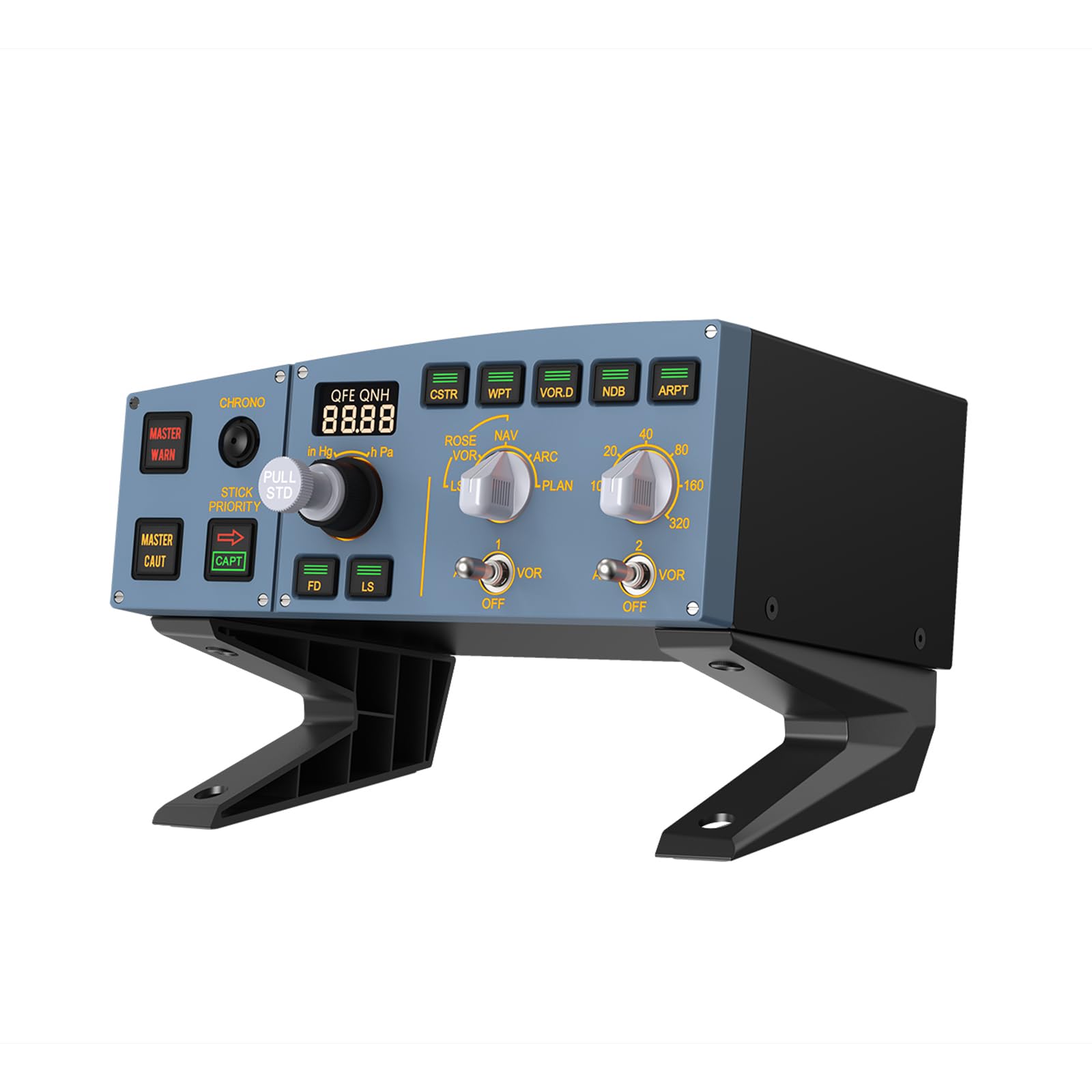 WINGFLEXSIM A320EFIS Elektronisches Fluginstrument System Flugsimulator Dual-Color LCD Warnpanel Plug-and-Play USB Konnektivität
