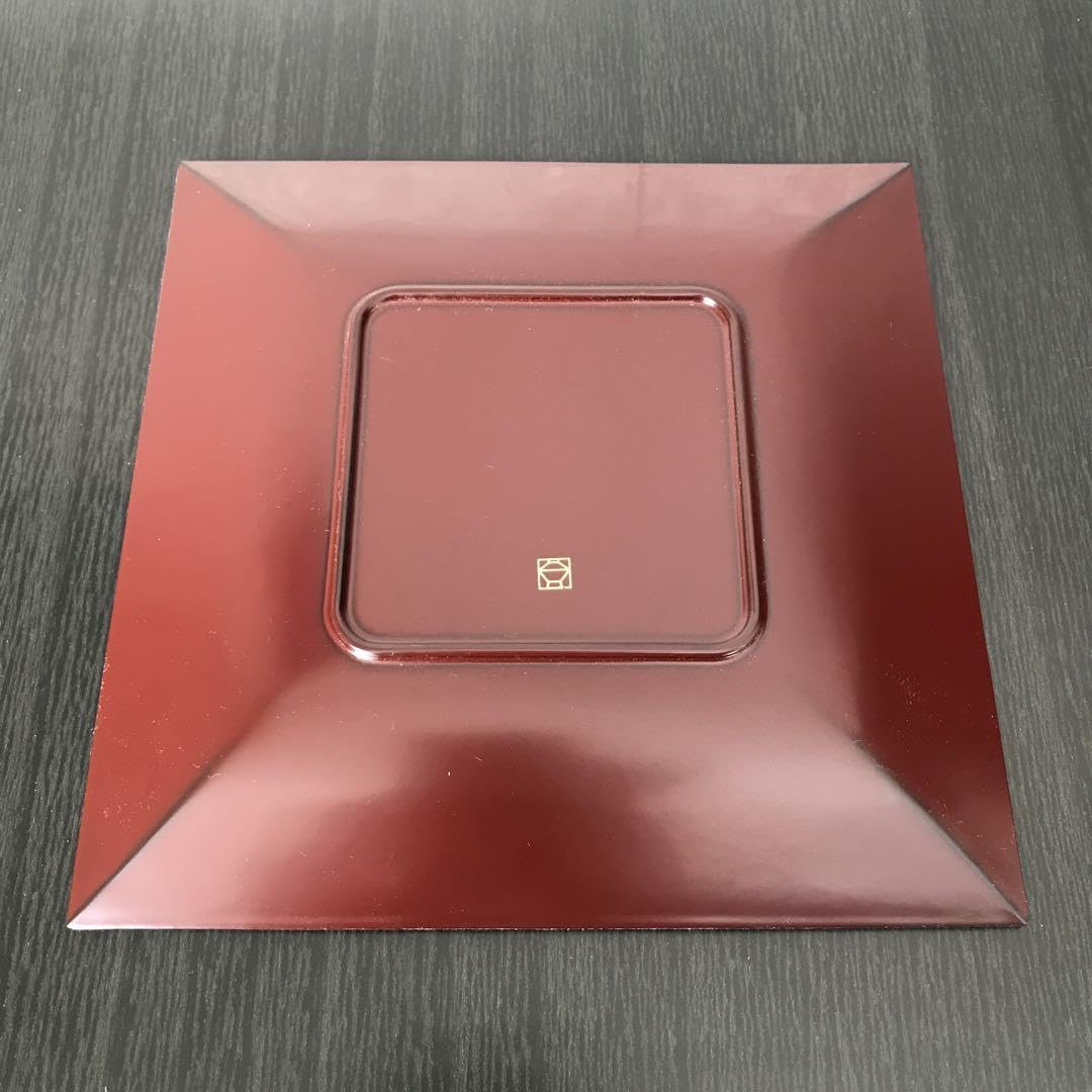 Amazon | 山田平安堂 漆器 四方皿 宮内庁御用達 Lacquerware 管理.KTSS