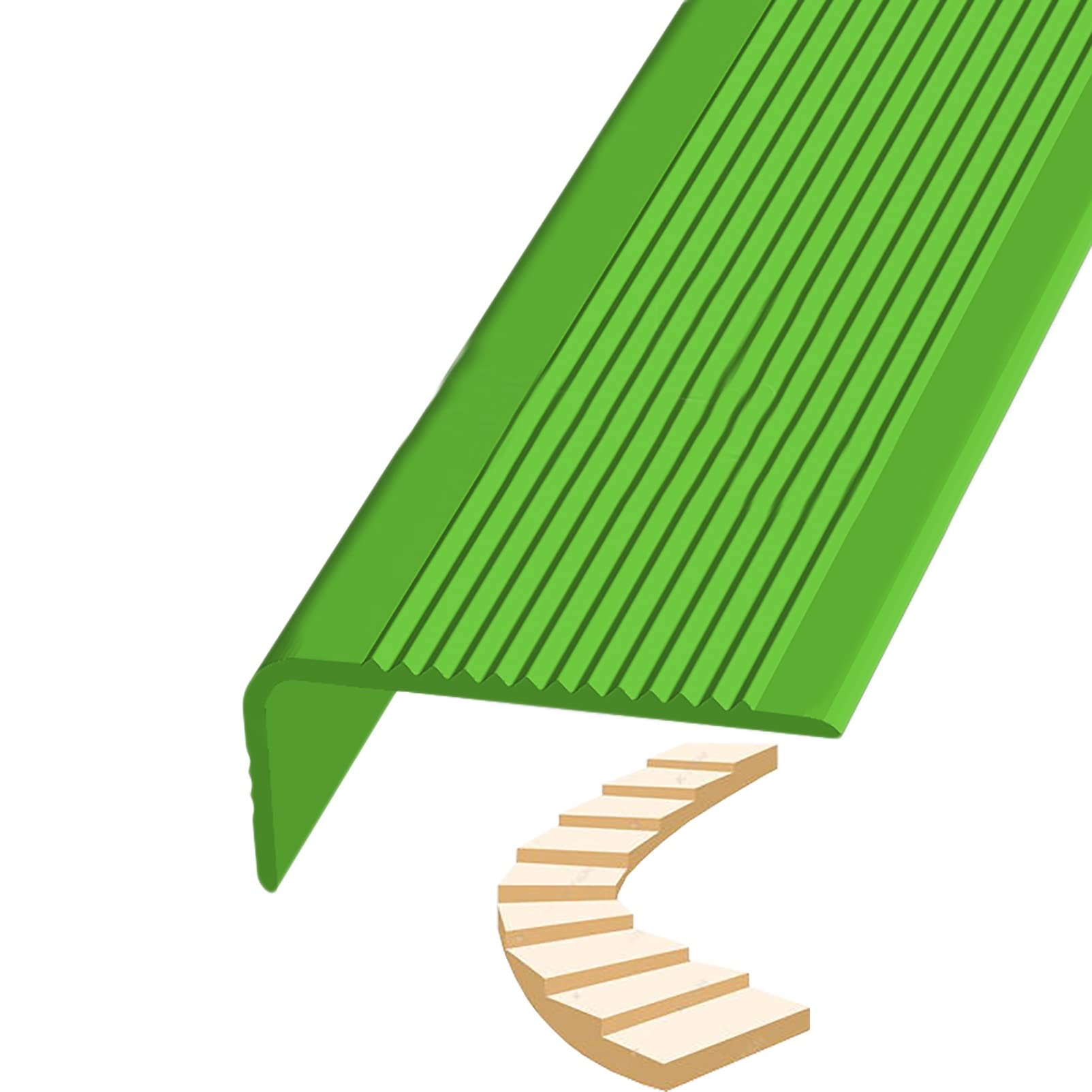 Rubber Stair Treads Non-Slip Step Edge Trim Protector - Waterproof Stair Nosing for Indoor/Outdoor Steps, Provides Safety and Decoration, Durable and Reliable Protection