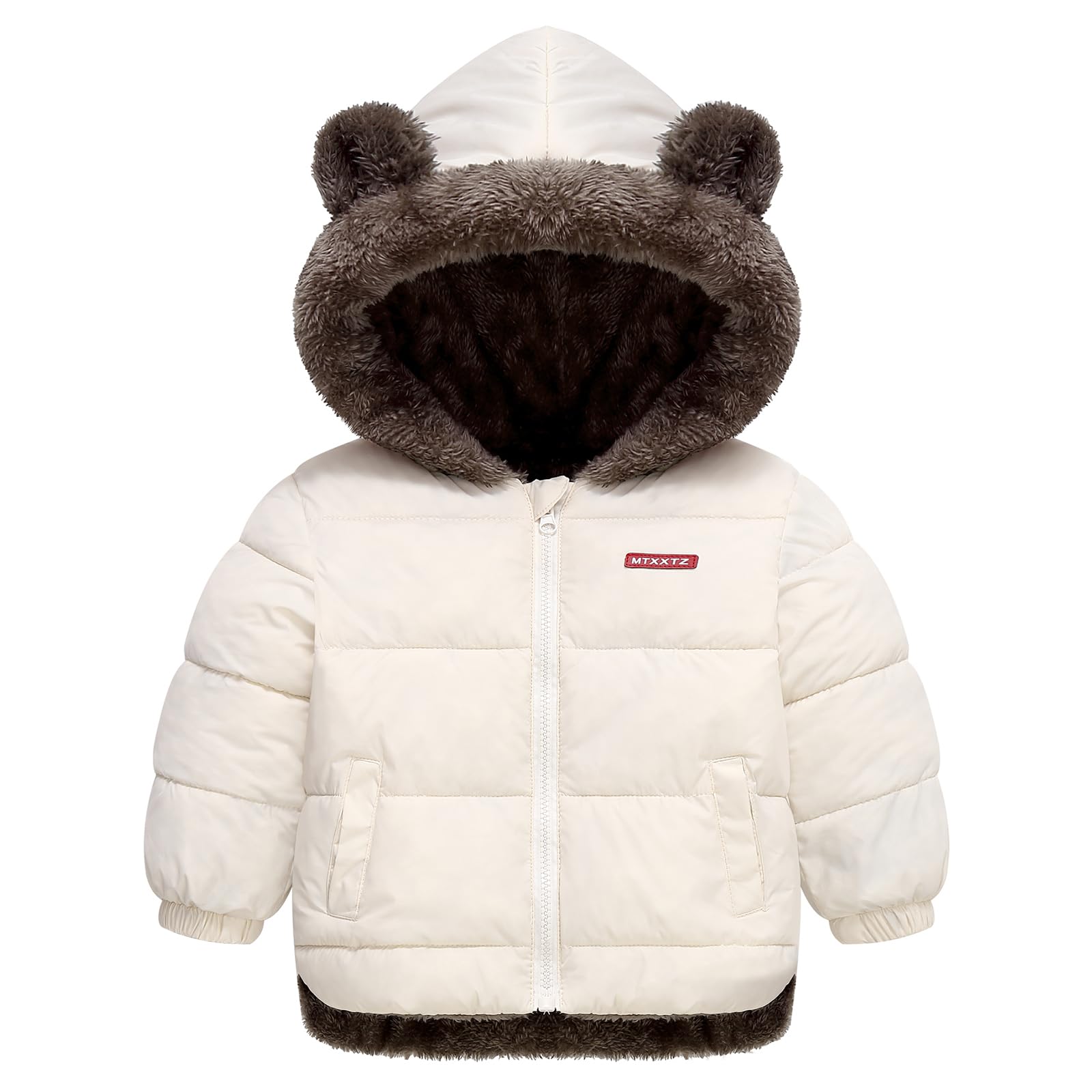 Baby Girl Winter Coats Infant Boy Fleece Puffer Jacket For Toddler