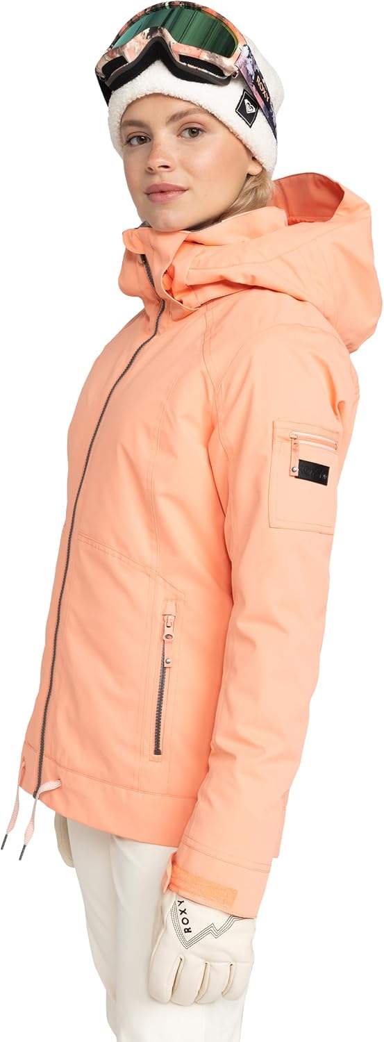 Roxy Women's Meade Snow Jacket – 10k Waterproof, Pfas-free, Recycled Materials, Insulated