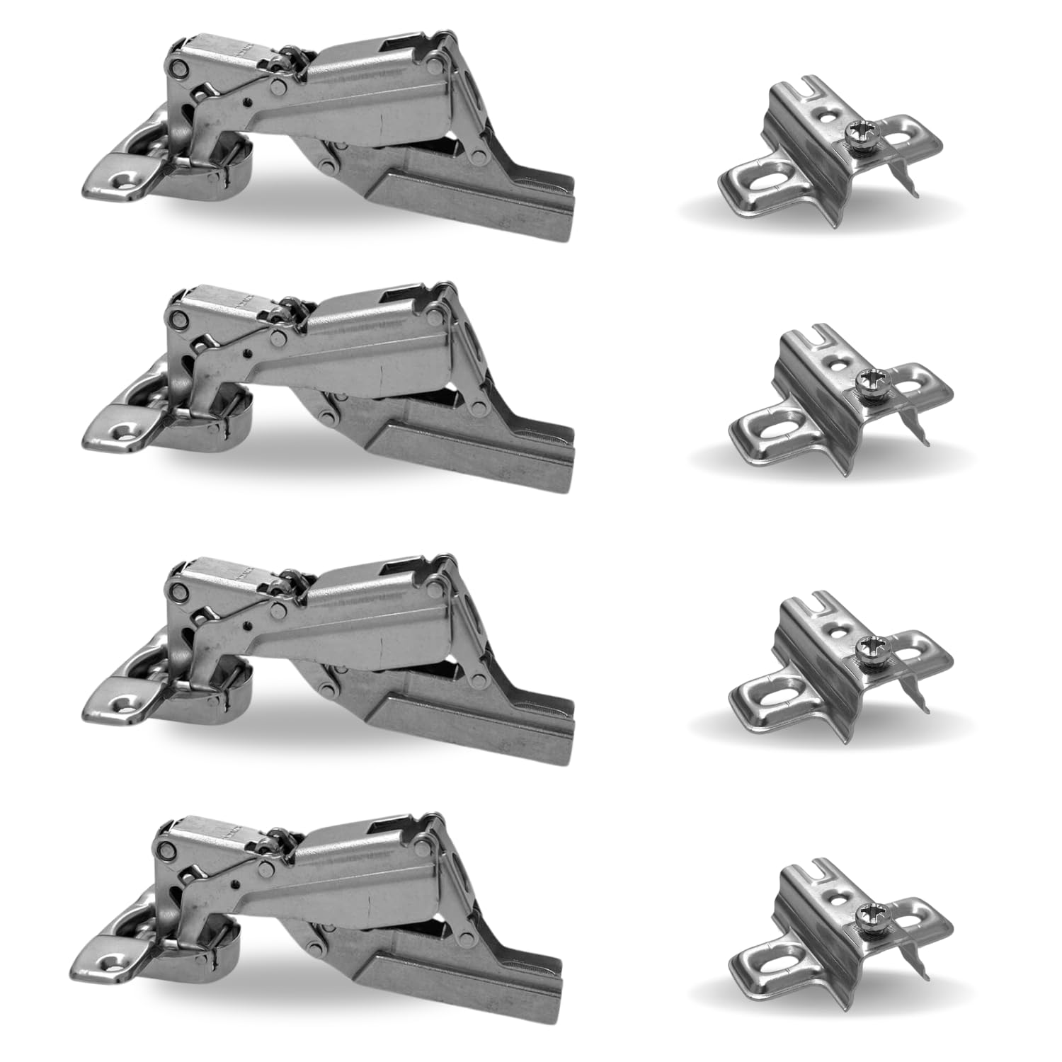 Cerniere Per Ante Scolapiatti - Apertura 165°, Tazza 35 Mm, Con Basette Incluse - Foto 8