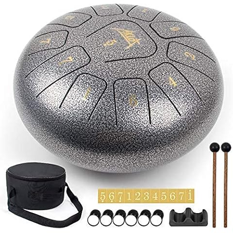 AKLOT 10-Inch 11-Note Steel Tongue Drum Cover
