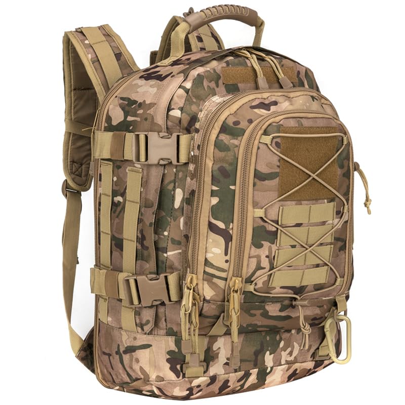 Mochila táctica militar, bolsa impermeable de 60 L para exteriores, para senderismo, escalada, campamento y caza, Bp-zy74-wd