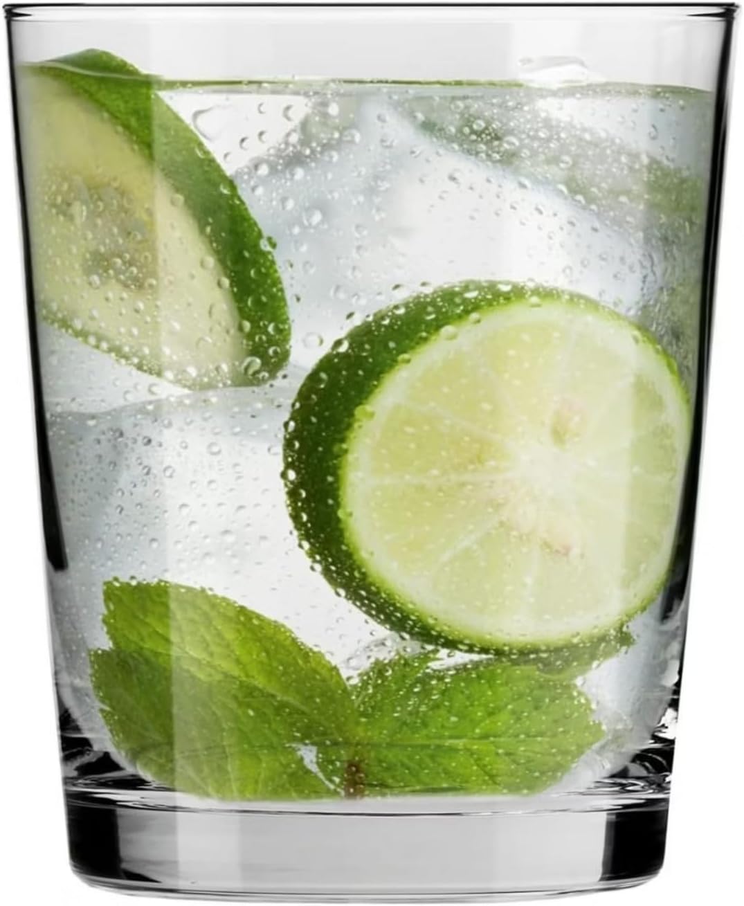 Krosno Drink Water Juice Drinking Glasses, Set of 6, 8.5 oz, Pure Collection, Ideal for Everyday Use, Drinking Glasses, Dishwasher Safe, Made in Europe